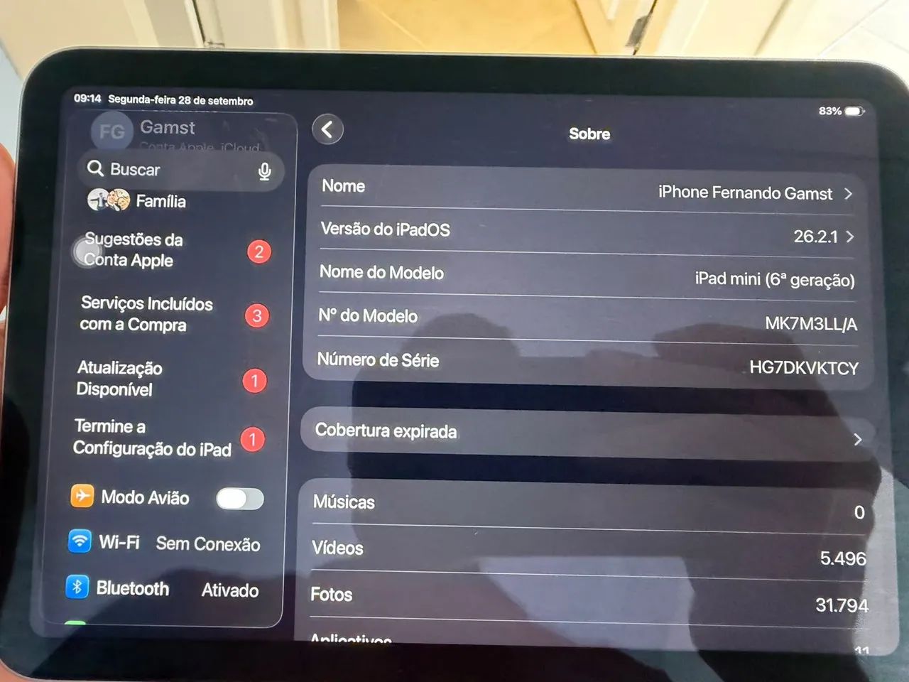 ? iPad Mini 6ª Geração - 64GB - Foto 4