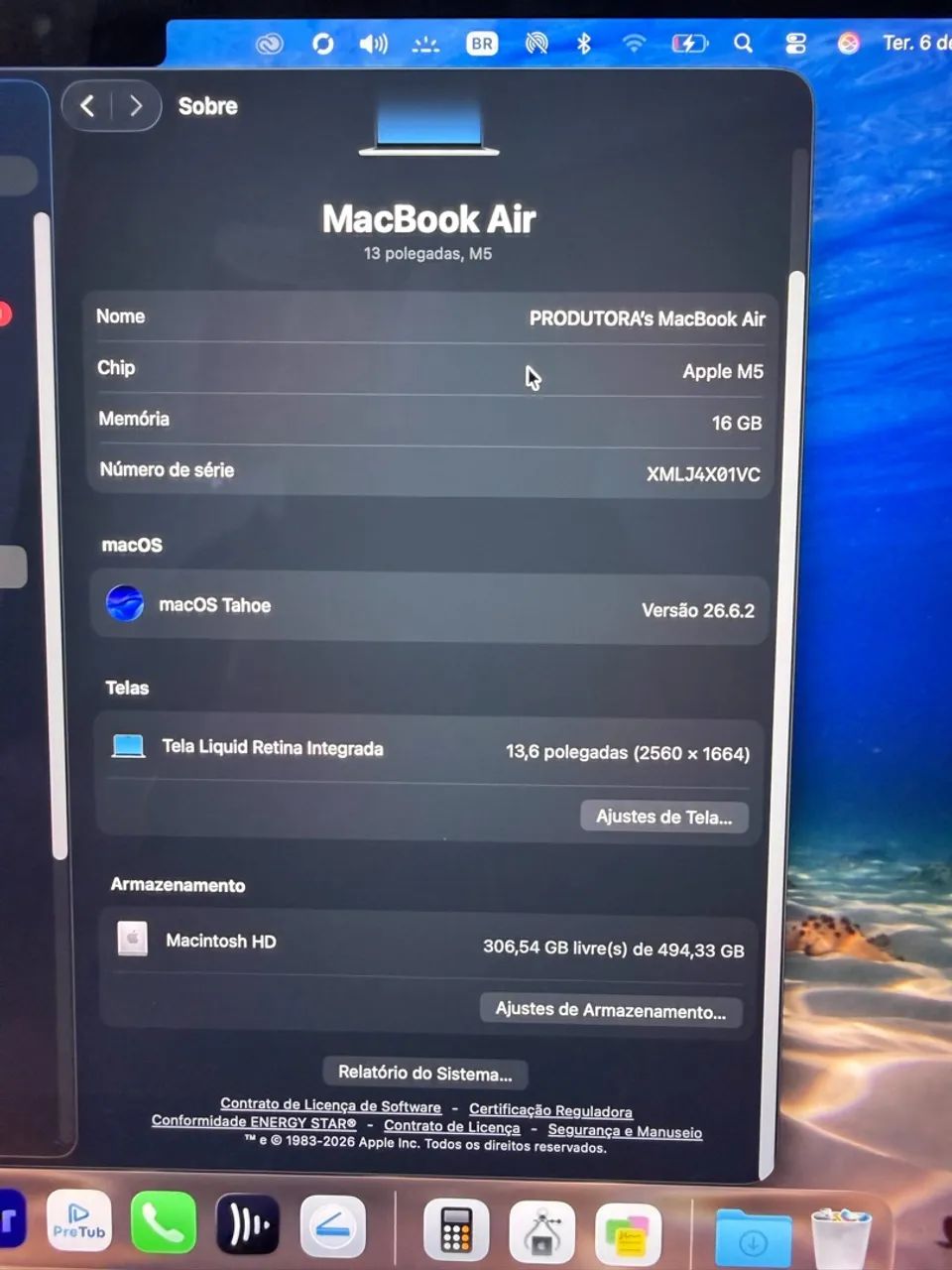 Macbook Air De 13 Polegadas: Chip M5, Cpu De 10 Núcleo - Foto 3
