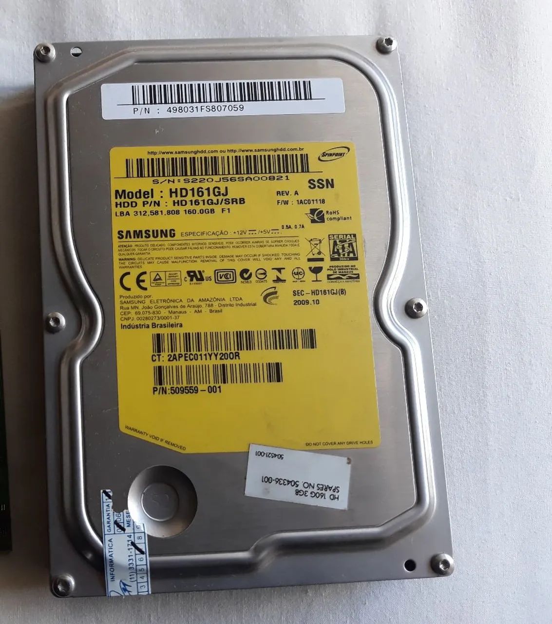 HD de 160 Gb