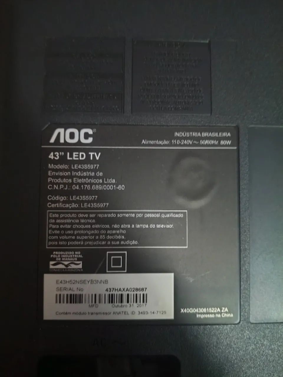 televisão AOC - Foto 4