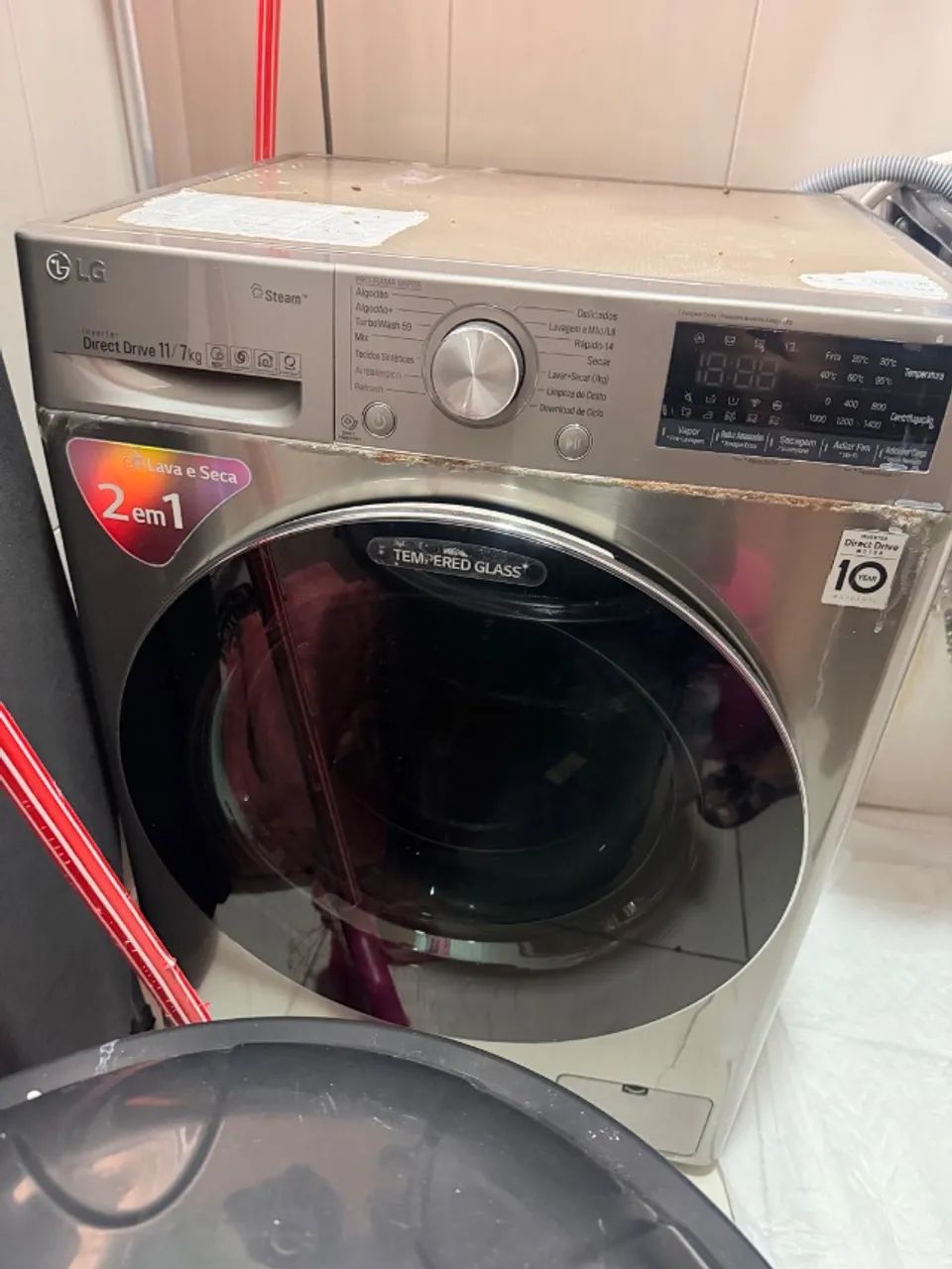 Máquina de lavar e secar LG 11kg - Foto 5
