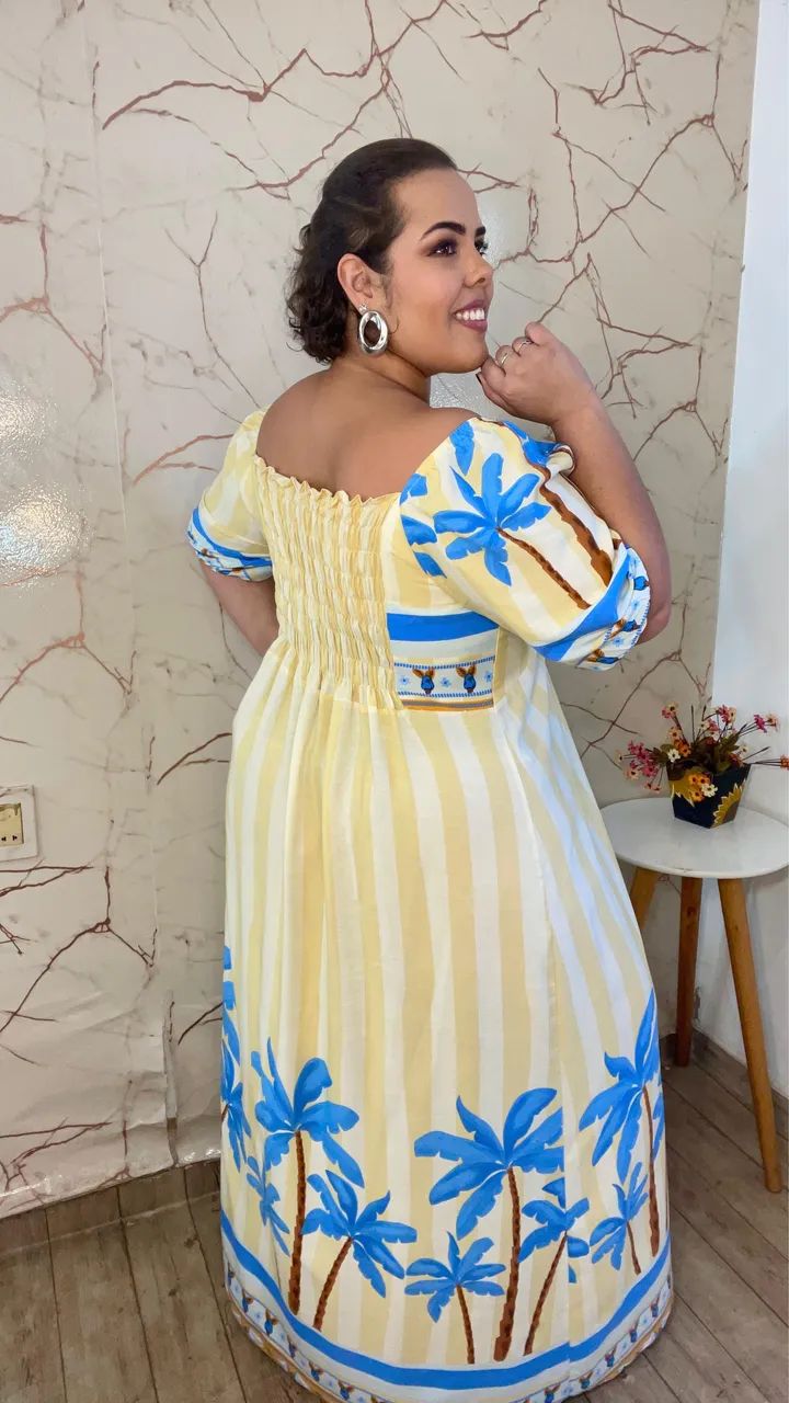 Vestido Flowers Plus Size - Foto 2