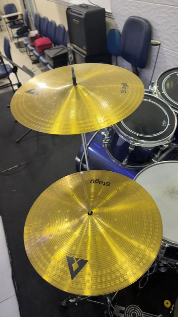 Kit de pratos de bateria - Foto 4