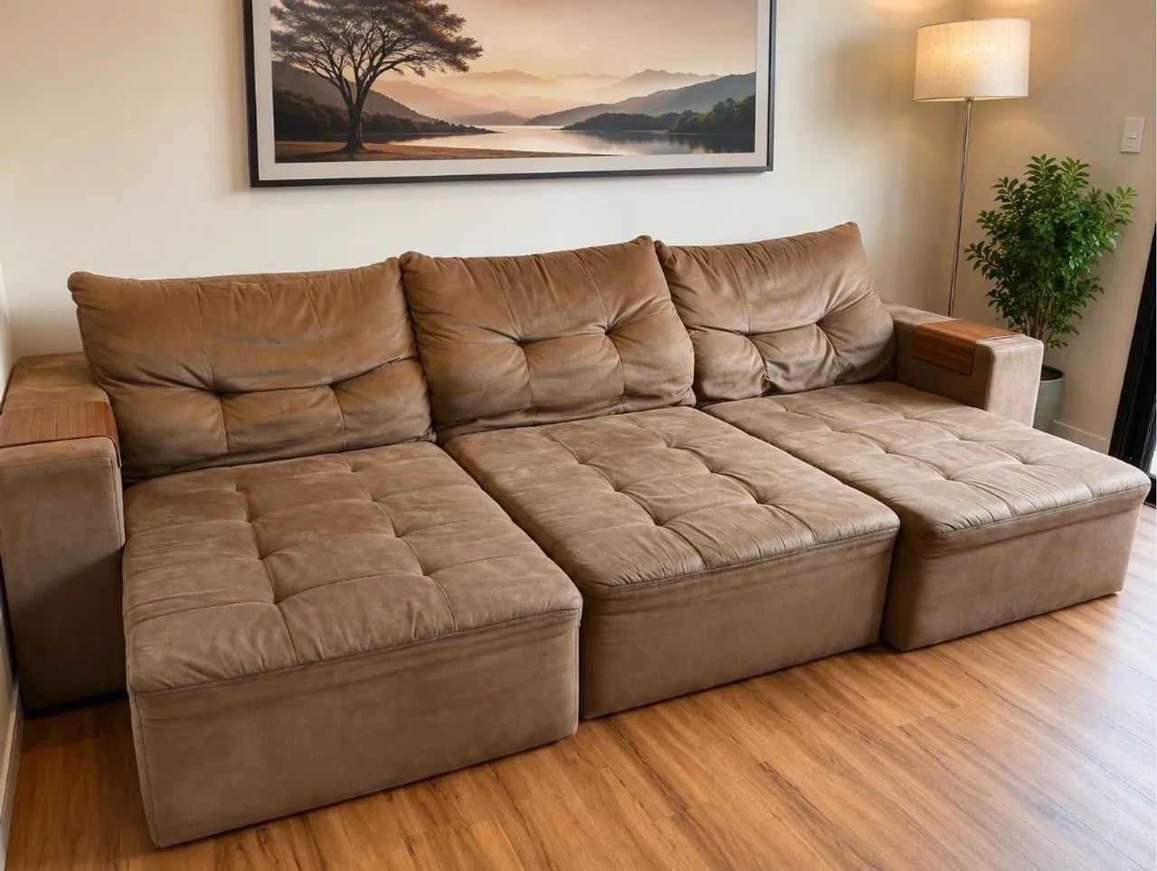 Sofa retrátil 3m (higienização 25/05/26) - Foto 2