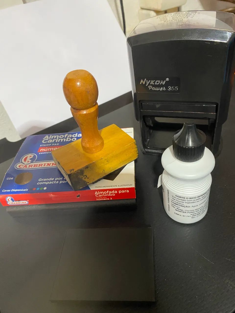 Refil , tinta , almofada de mesa  - Foto 2
