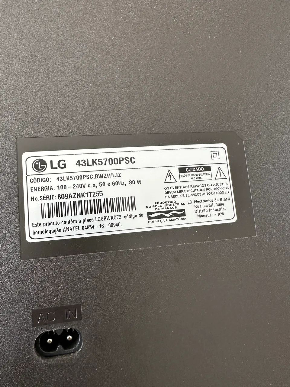 Smart Tv Led 43 Lg 43lk5700psc Full Hd Wi-fi Inteligência Ar - Foto 2