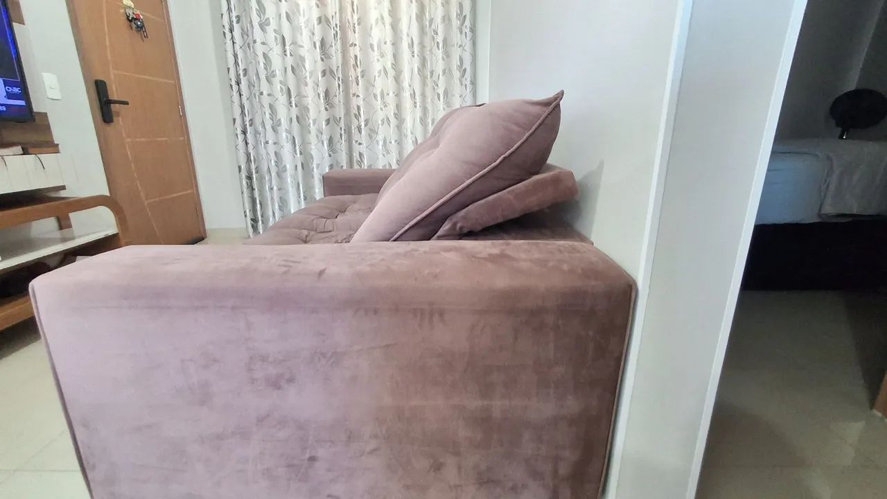 Sofá retrátil e reclinável Rosé 2,30m - Foto 4