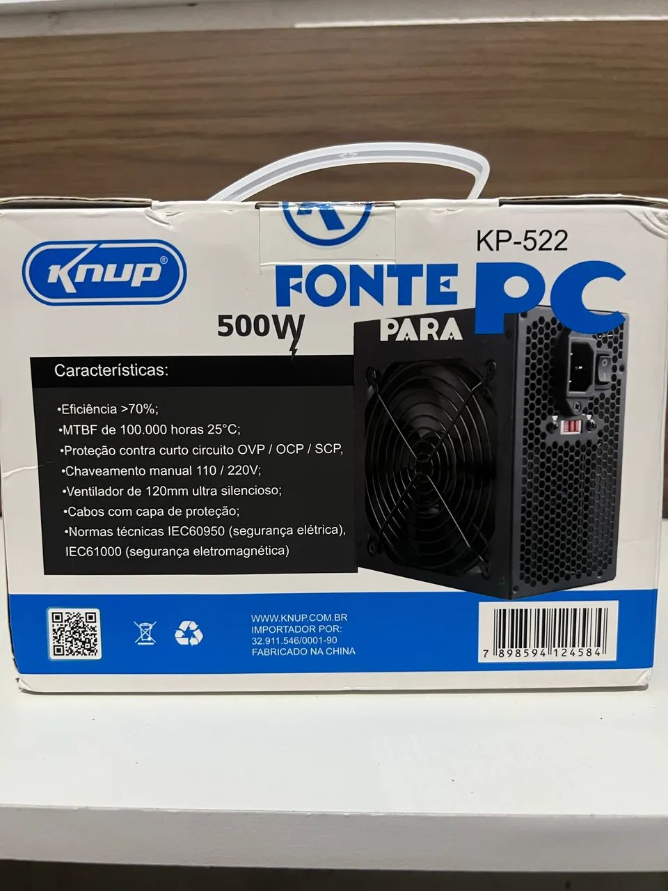 Fonte KNUP 500W (produto novo) - Foto 2