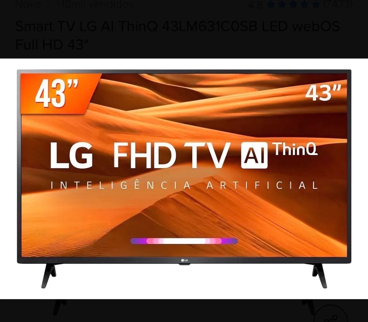Smart TV LG 43 ThinQ AI (Full HD)