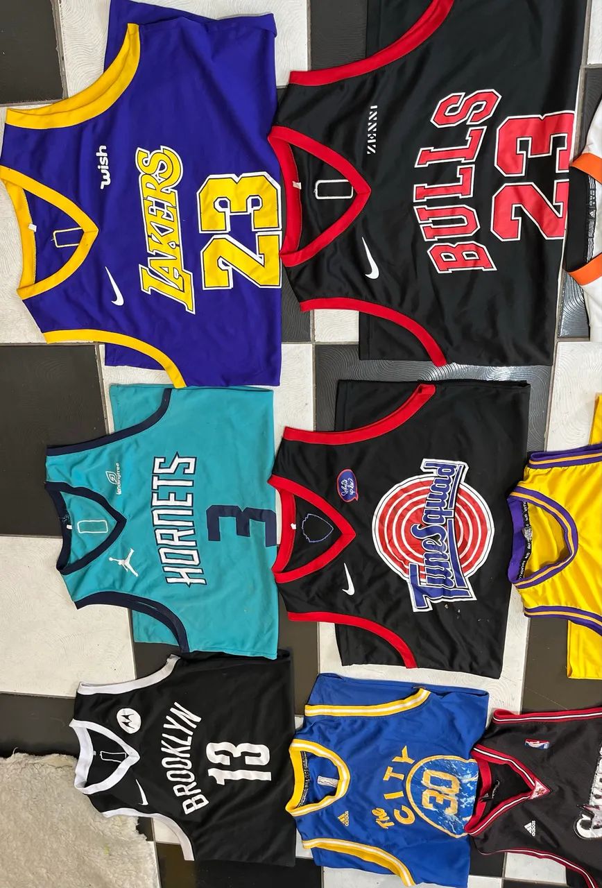 Lote de 12 camisas de Basquete  - Foto 4
