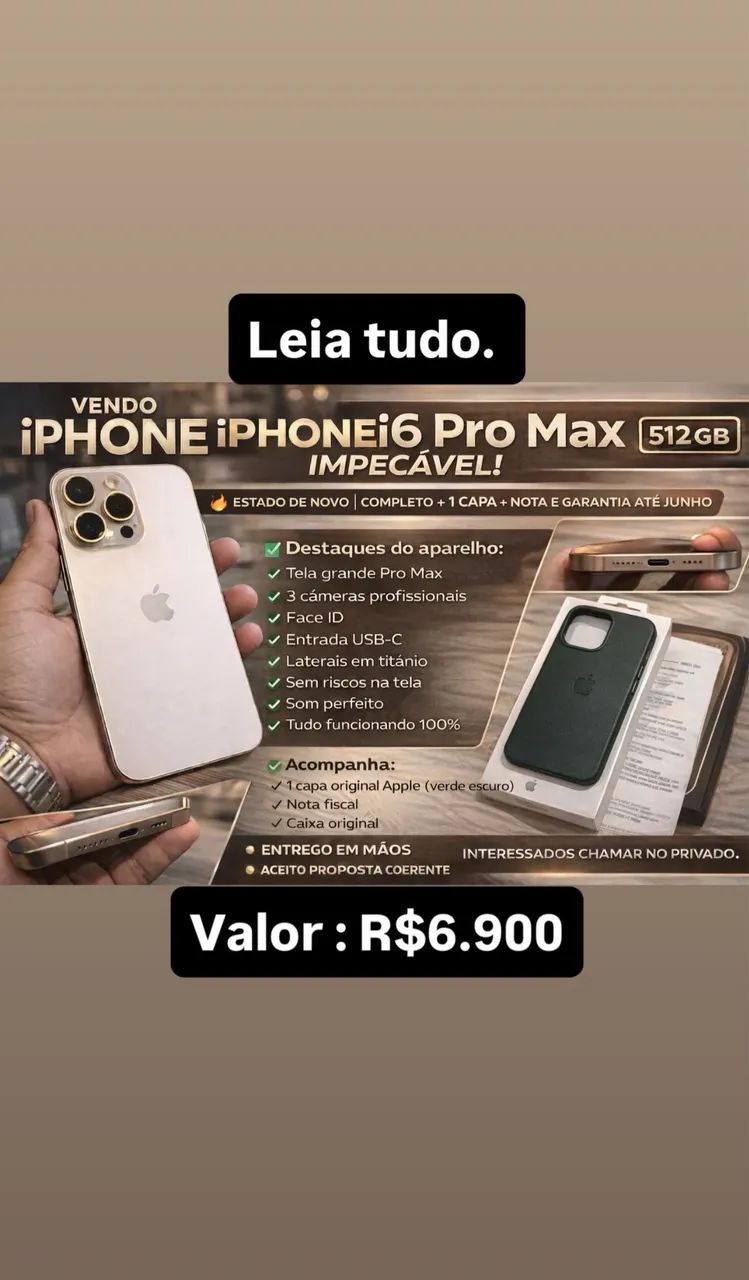 iPhone 16 pro Max 512 gb 
