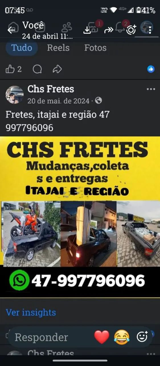 Fretes e carretos em balneário Camboriú 