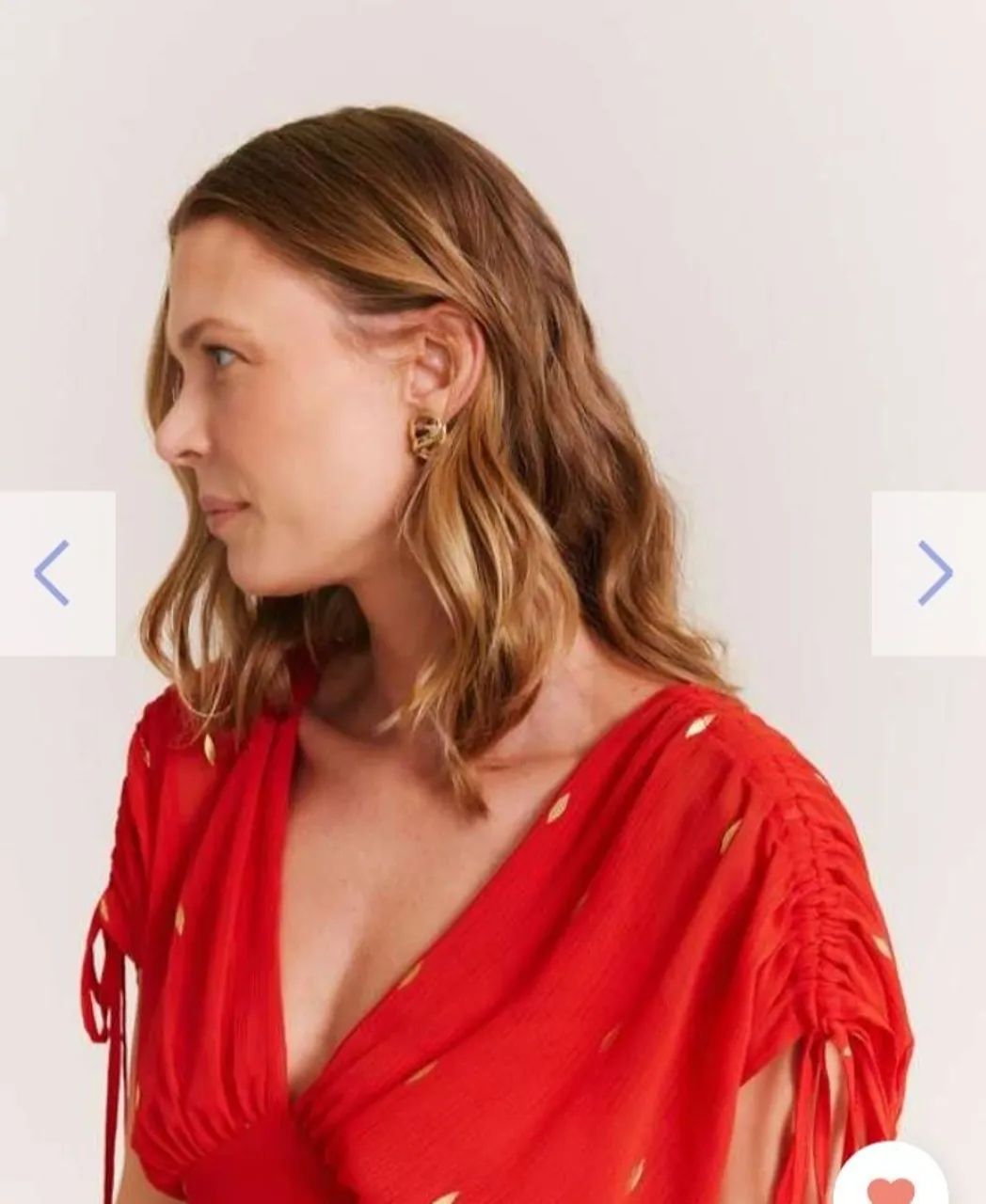 Vestido Longo Foil Vermelho Zinzane M  - Foto 3