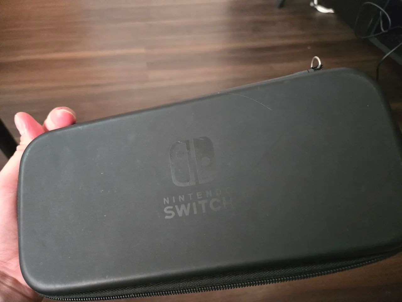 Nintendo switch OLED branco + case + película aplicada - Foto 2