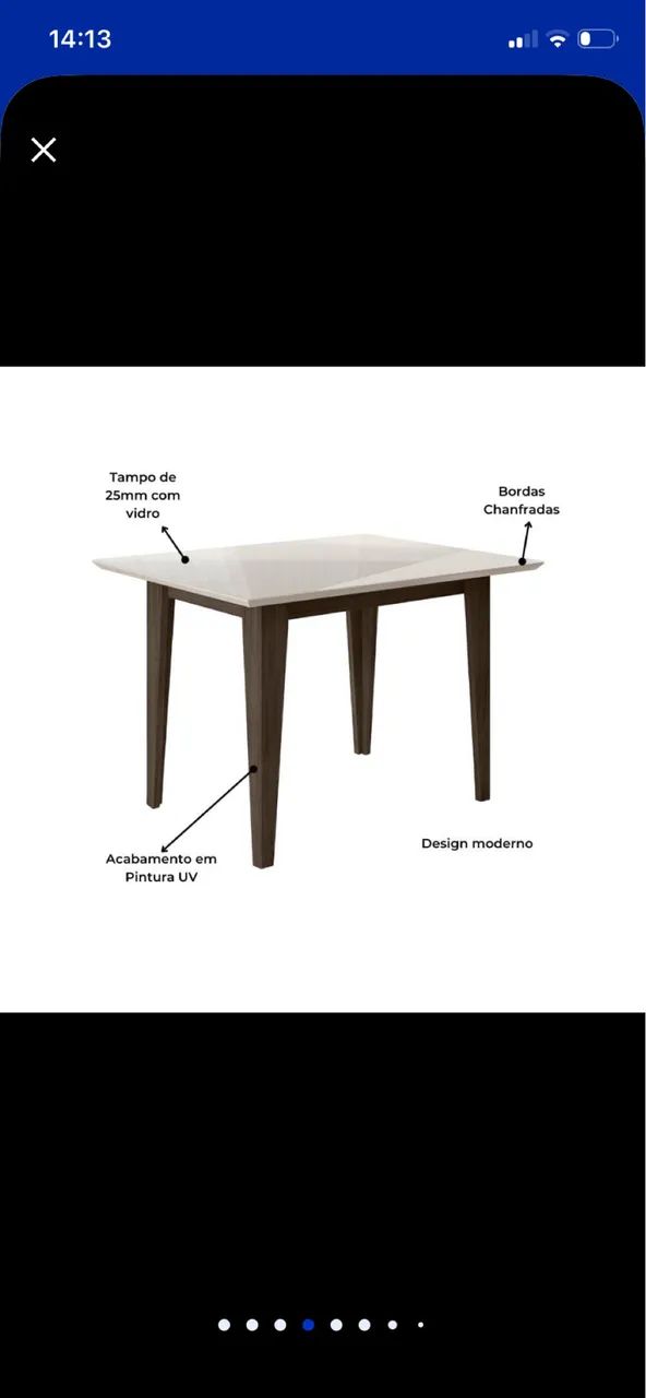 Mesa de jantar 4 lugares - Foto 4