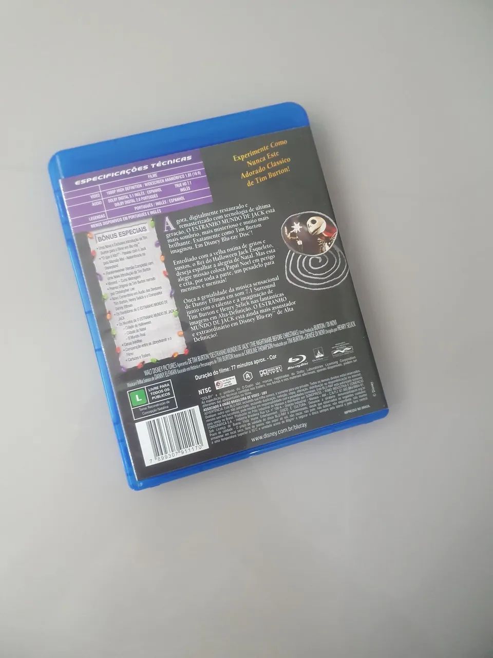 Blu-ray O Estranho Mundo de Jack - Original é Impecável - Tim Burton - Foto 2