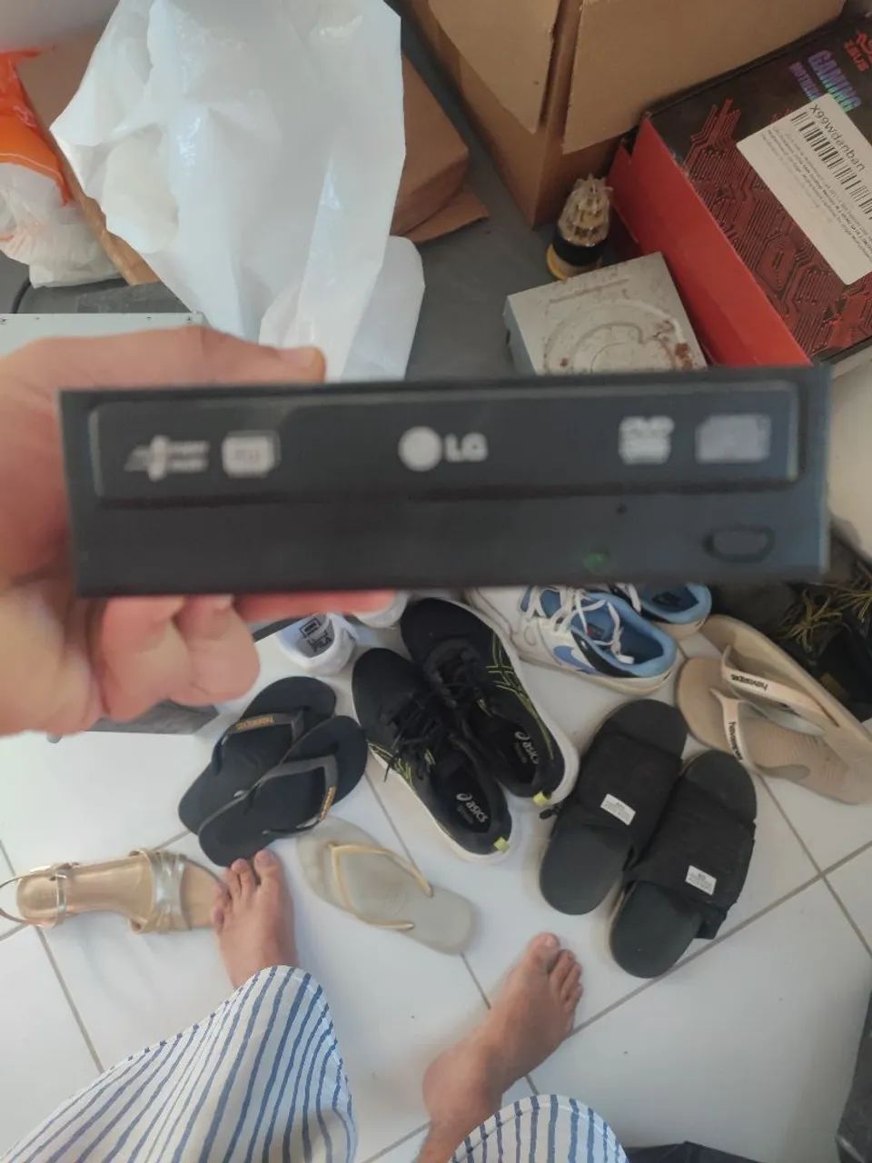 3 leitor de cd e dvd valor 20,00
