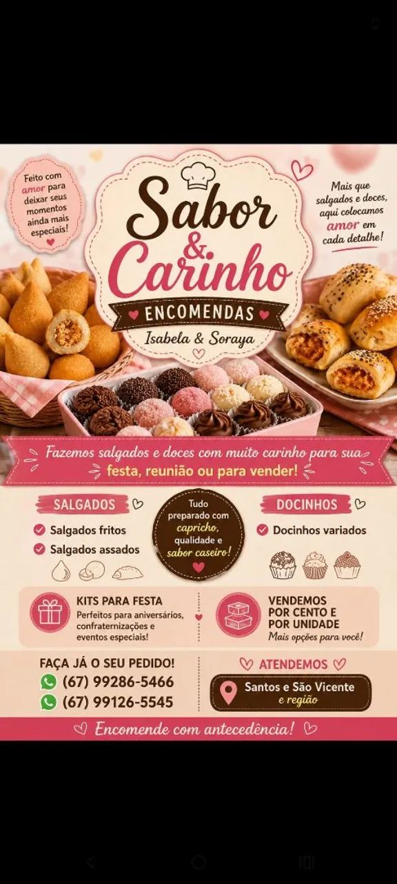 SABOR & CARINHO | BAIXADA SANTISTA