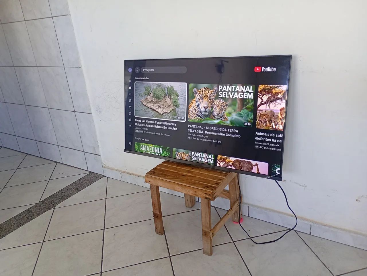 Tv smart Android 4k Toshiba 48 polegadas Alexa wi-fi bluetooth 9 mês de uso nova ! - Foto 2
