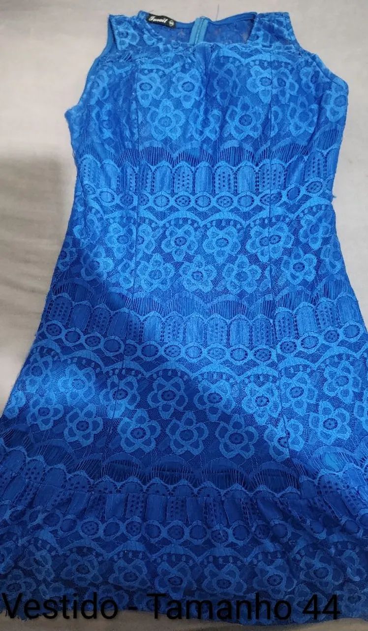 Vestido Azul - Tamanho 44