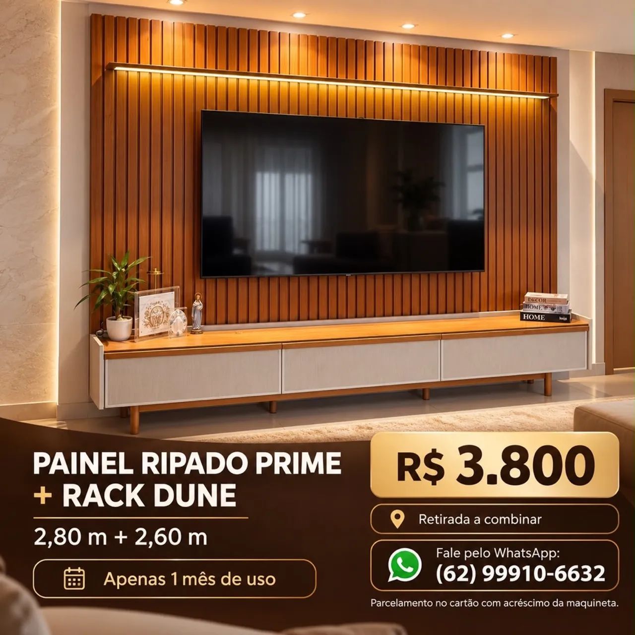 PAINEL RIPADO + RACK DUNA  - Foto 2