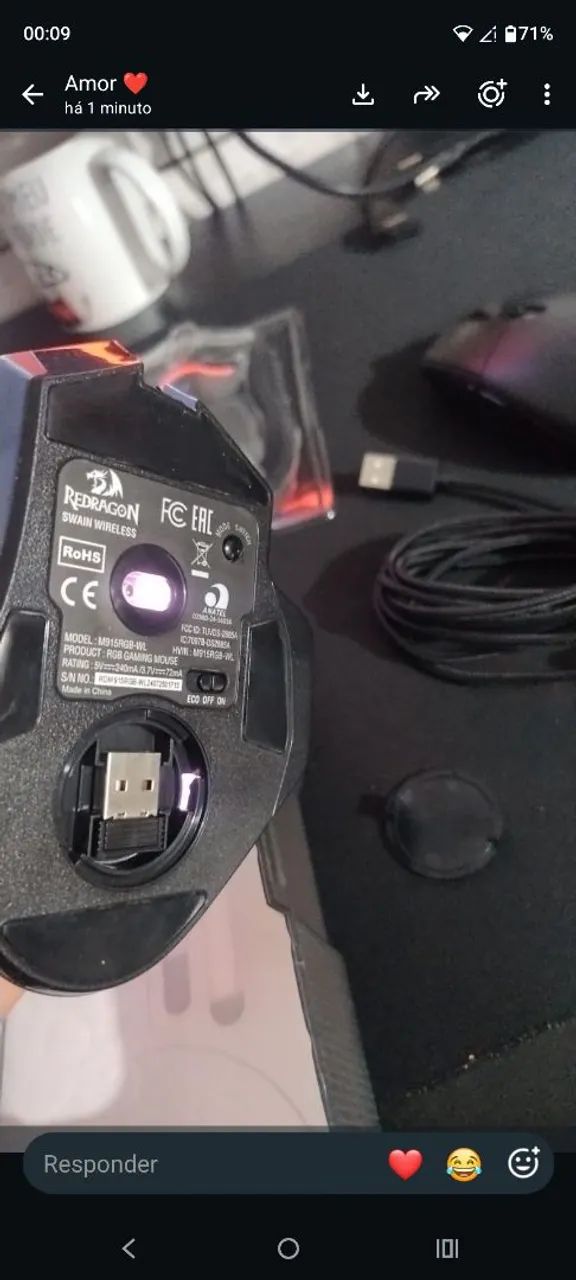 Vendo mouse redragon swain  - Foto 2