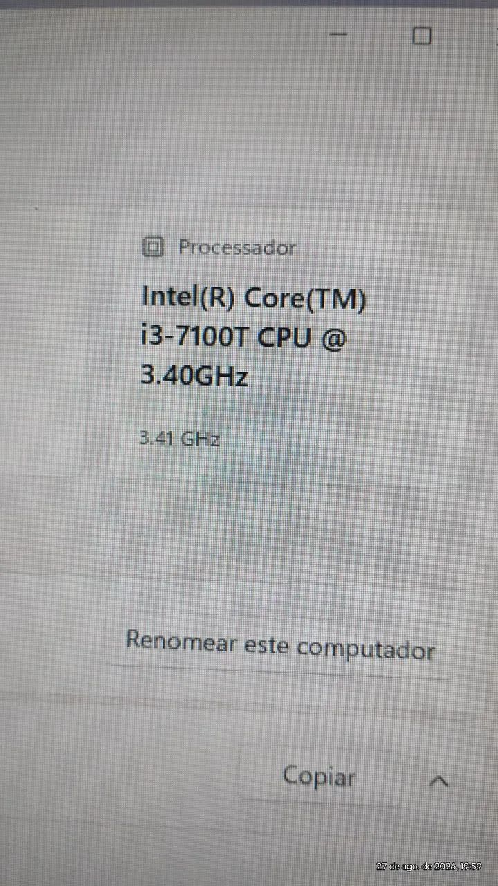 CPU windows 11 i3 -7100T com SSD  - Foto 4