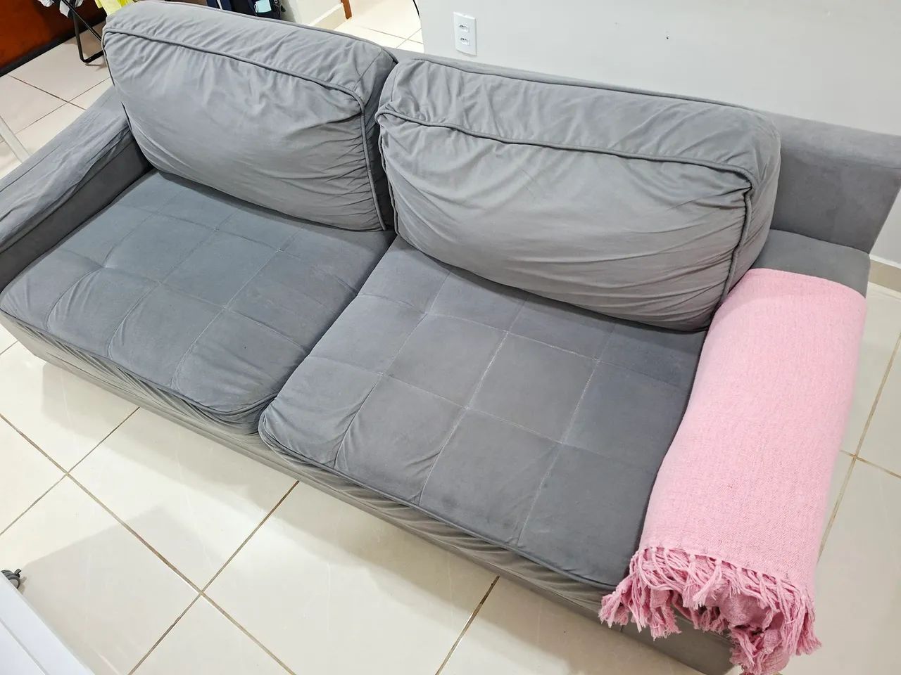 *VENDO SOFA 3 LUGARES* *OBS: RETIRAR NO LOCAL!* - Foto 5