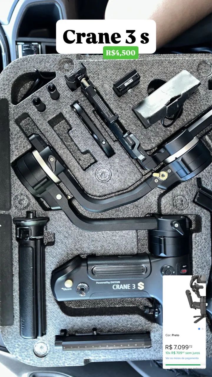 Estabilizador Zhiyun Crane 3s