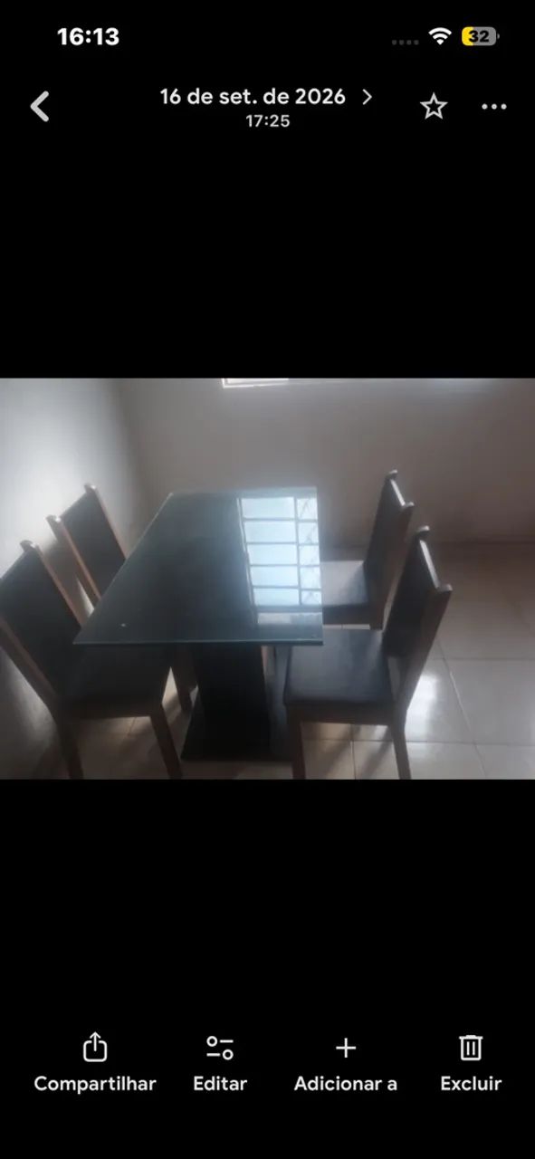 Vendo de vidro 4 cadeiras  - Foto 2
