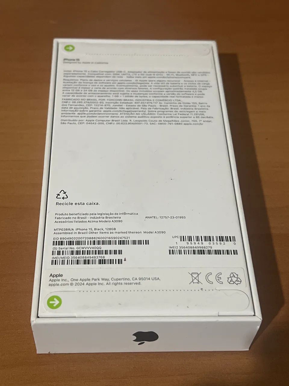 iPhone 15 128gb preto na caixa - Foto 5