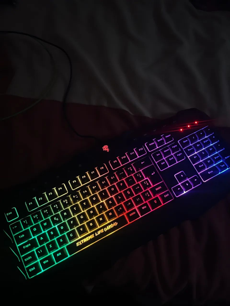 Teclado Gamer ELG Pulse Fire TGHMPF RGB ABNT2 - Funcionando Perfeitamente