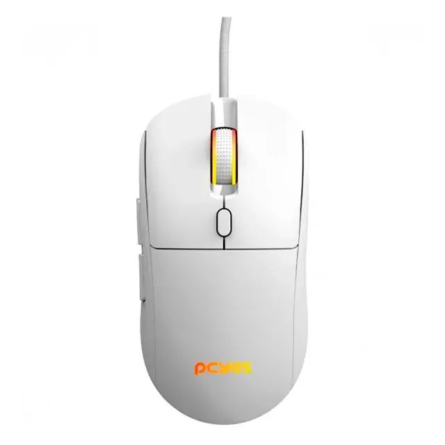 Mouse Gamer PCYes Basaran White Ghost RGB, 12400DPI, 6 Botões - Foto 4