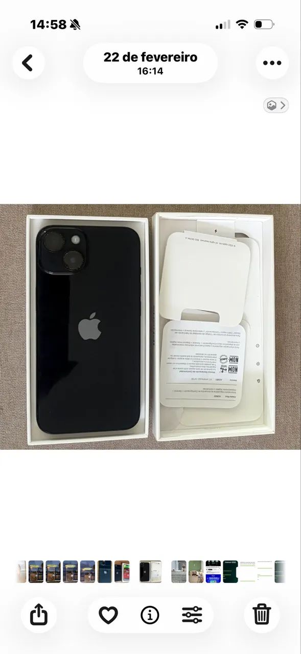 Vendo IPhone 14 128GB preto - Foto 3