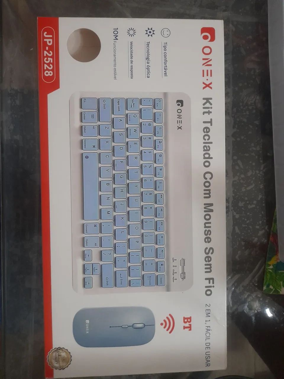 Kit Teclado e mouse sem fio