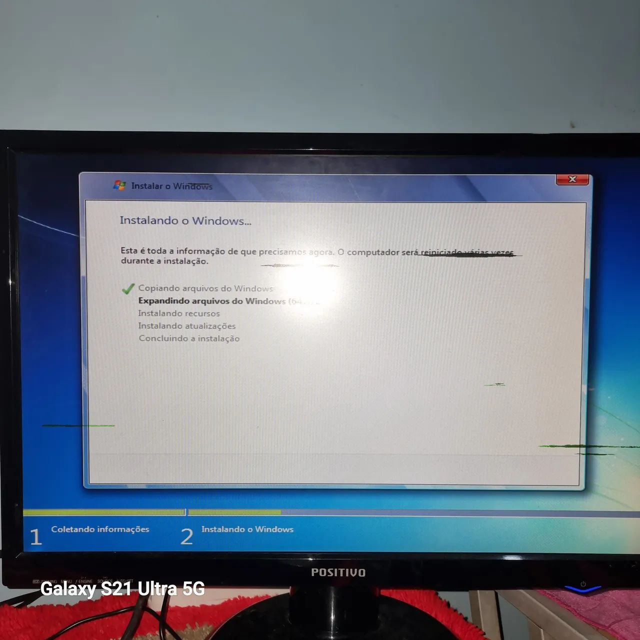 Monitor LG / Positivo 22 polegadas 75hz detalhe leia - Foto 3