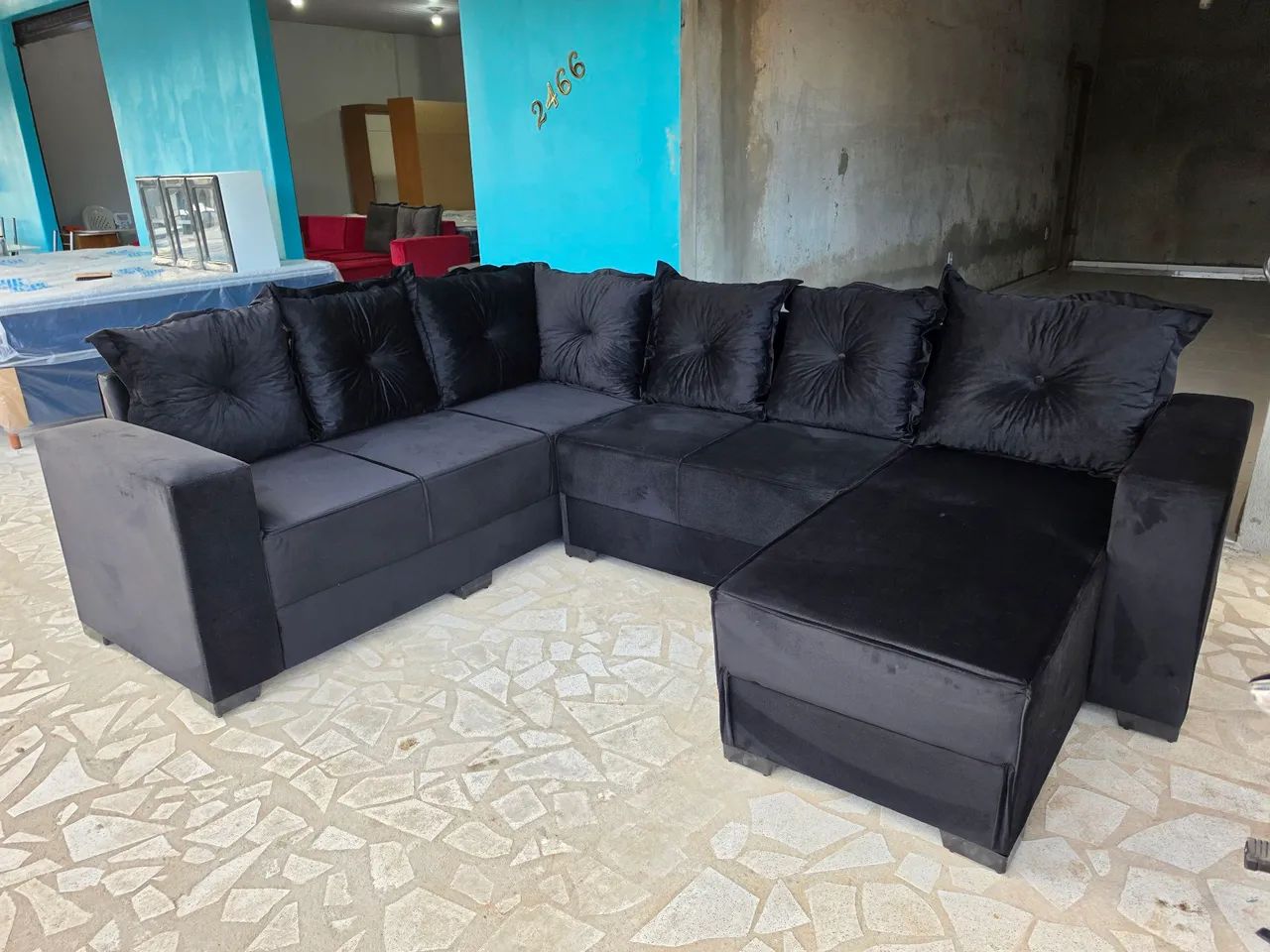 Sofá de canto com chaise novo - Foto 3