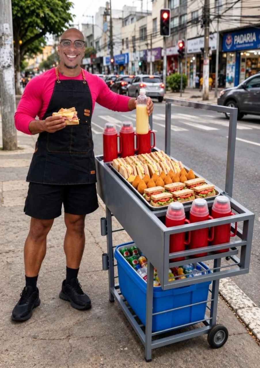 Carrinho de Lanches e Salgados  - Foto 2