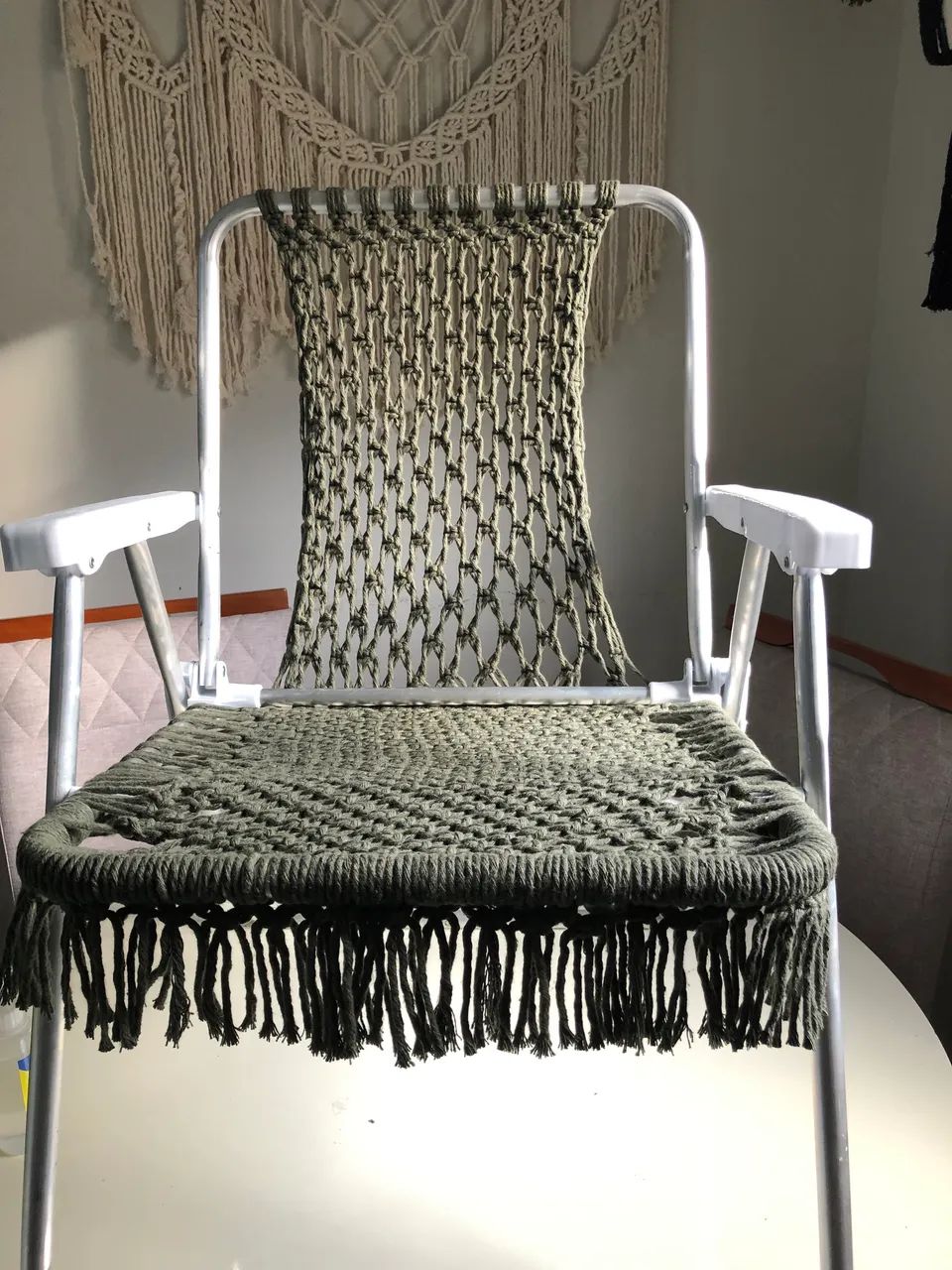 Cadeira de praia em macramé  - Foto 2