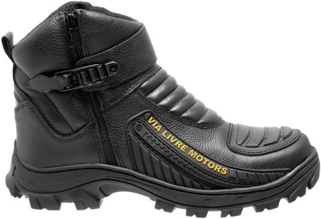 Bota Motociclista De Couro E Palmilha Gel - Foto 2