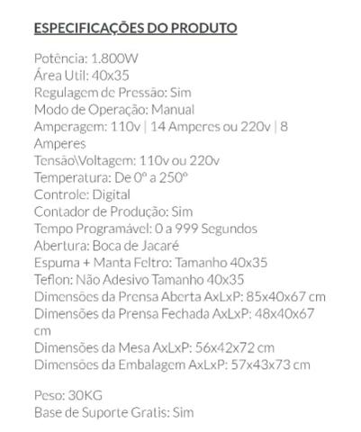 Prensa térmica de estampar 40x35 - Foto 6