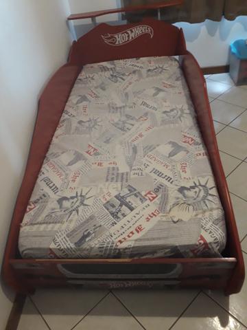 Troco cama original do hot wheels por cama box casal - Foto 2