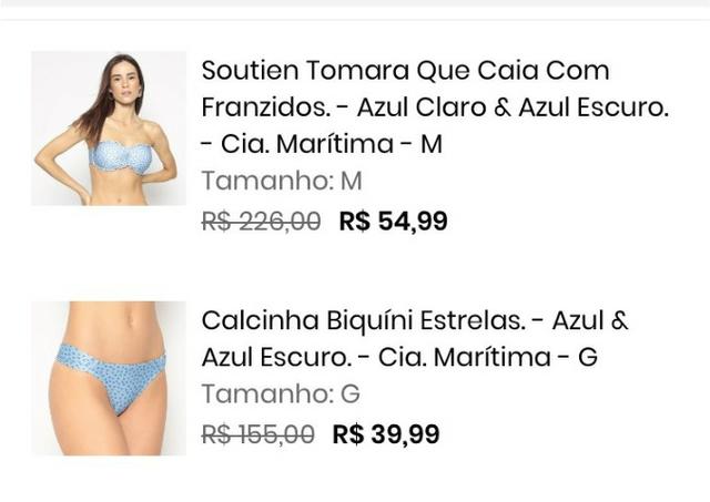 Conjunto de Biquíni Cia. Marítima - NOVO!