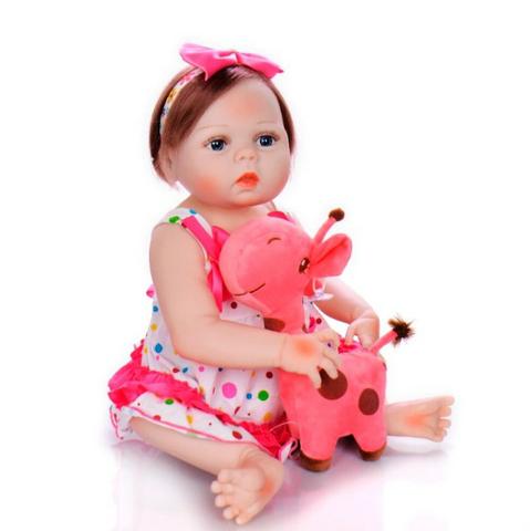 Boneca bebê Reborn Realista Silicone 57cm - Foto 6