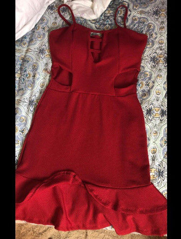 olx vestido vermelho