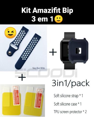 Kit Amazifit Bip 3 em 1