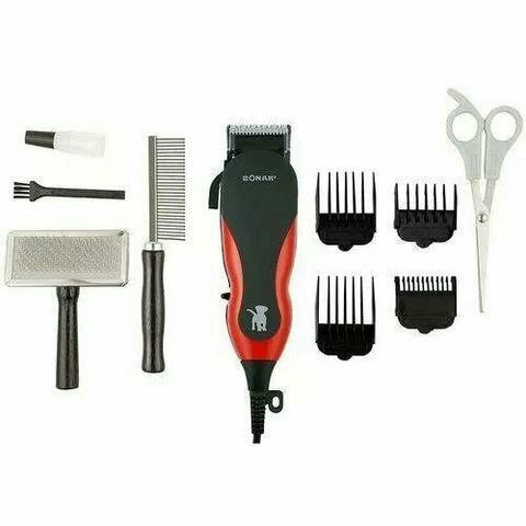 Kit Maquina Tosa Profissional Cães Gatos Pet 220v Sonar