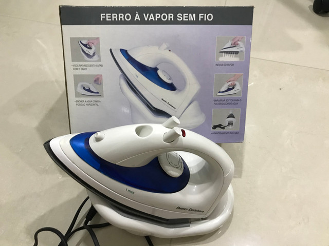 Ferro de Passar Sem Fio Vários tipos de roupa
