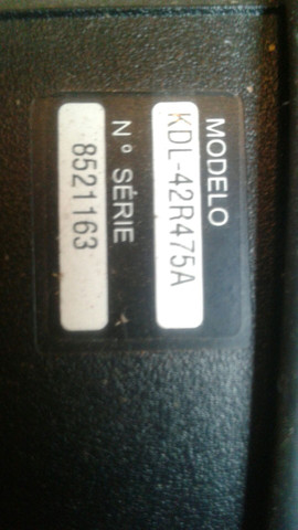 Tv 42 sony tela rachada