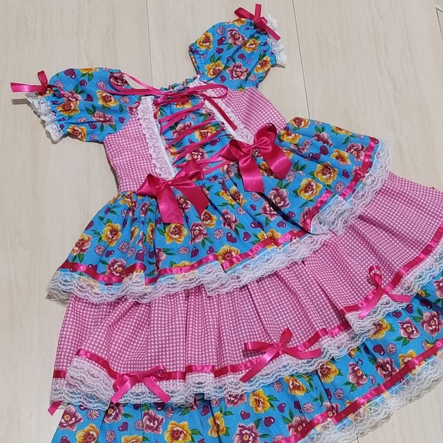 Vestido festa junina infantil